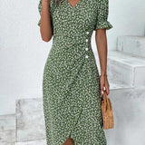Giselle - Floral V-Neck Dress