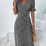 Giselle - Floral V-Neck Dress