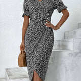 Giselle - Floral V-Neck Dress