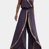 Lorena - Dress Mono with Golden Details