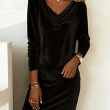 Rosa | Velvet Loose Cut Dress