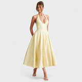 Eleanor - Structured Corset Midi Dress