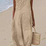 Grace - Textured Sleeveless Maxi Dress