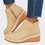 Leah - Orthopaedic Faux Leather Ankle Boots