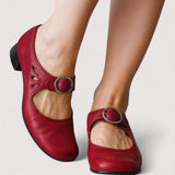 Evelyn - Elegant Faux Leather Heels
