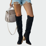 Claire - Knee-High Orthopaedic Faux Leather Boots