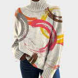 Charlotte - Artistic Knit Turtleneck Sweater