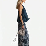 Elegant two-piece chiffon suit