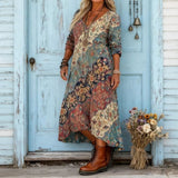 Willow - Vintage-Inspired Long Sleeve Casual Dress