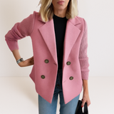 Priya - Elegant Knit Sleeve Coat