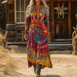 Caitlin - Vintage-Inspired Long Sleeve Casual Dress