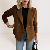 Priya - Elegant Knit Sleeve Coat