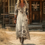 Maddison - Vintage-Inspired Long Sleeve Casual Dress