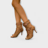 Luisa - Elegant Open-Toe Heeled Sandals