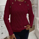 Poppy - Button Knit Sweater
