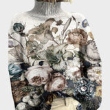 Crystal - Artistic Knit Turtleneck Sweater
