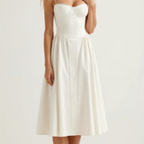 Kelsey - Structured Corset Midi Dress