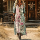 Charlotte - Vintage-Inspired Long Sleeve Casual Dress