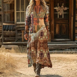Hannah - Vintage-Inspired Long Sleeve Casual Dress