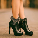 Hannah - Warm Heeled Boots
