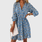Elisa - Floral Puff Sleeve Dress
