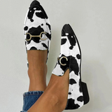Diana - Loafers with Printed Buckle Detail