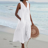 Celeste - Dress with V-Neck
