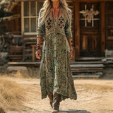 Chloe - Vintage-Inspired Long Sleeve Casual Dress