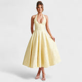 Eleanor - Structured Corset Midi Dress