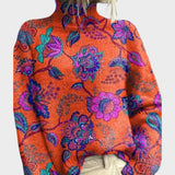 Kayla - Artistic Knit Turtleneck Sweater