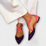 Fenna - Zebra Print Ballet Flats