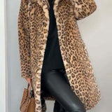 Matilda - Long Leopard Print Coat