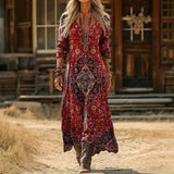 Sienna - Vintage-Inspired Long Sleeve Casual Dress