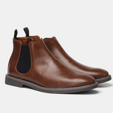 Jasper - Faux Leather Chelsea Ankle Boots