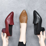 Ivy - Vegan Faux Leather Embroidered Heels