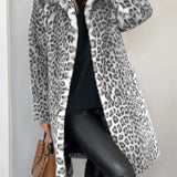 Matilda - Long Leopard Print Coat