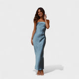 Carmen - Sleeveless Satin Dress