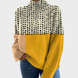 Lena - Artistic Knit Turtleneck Sweater