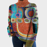 Indie - Artistic Knit Turtleneck Sweater