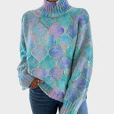 Isla - Artistic Knit Turtleneck Sweater