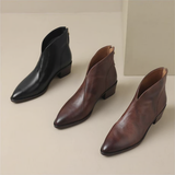 Chloe - Luxury Low-Heel Ankle Boots