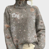 Corinne - Artistic Knit Turtleneck Sweater
