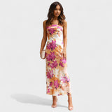 Florence - Sleeveless Satin Evening Dress