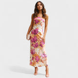 Florence - Sleeveless Satin Evening Dress