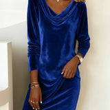 Rosa | Velvet Loose Cut Dress