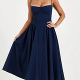 Kelsey - Structured Corset Midi Dress