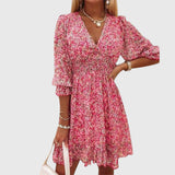 Elisa - Floral Puff Sleeve Dress