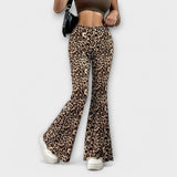 Freya - Leopard Bootcut Pants