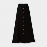 Long Semi-Sheer Skirt with Slit