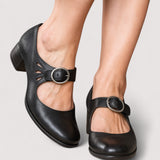 Evelyn - Elegant Faux Leather Heels